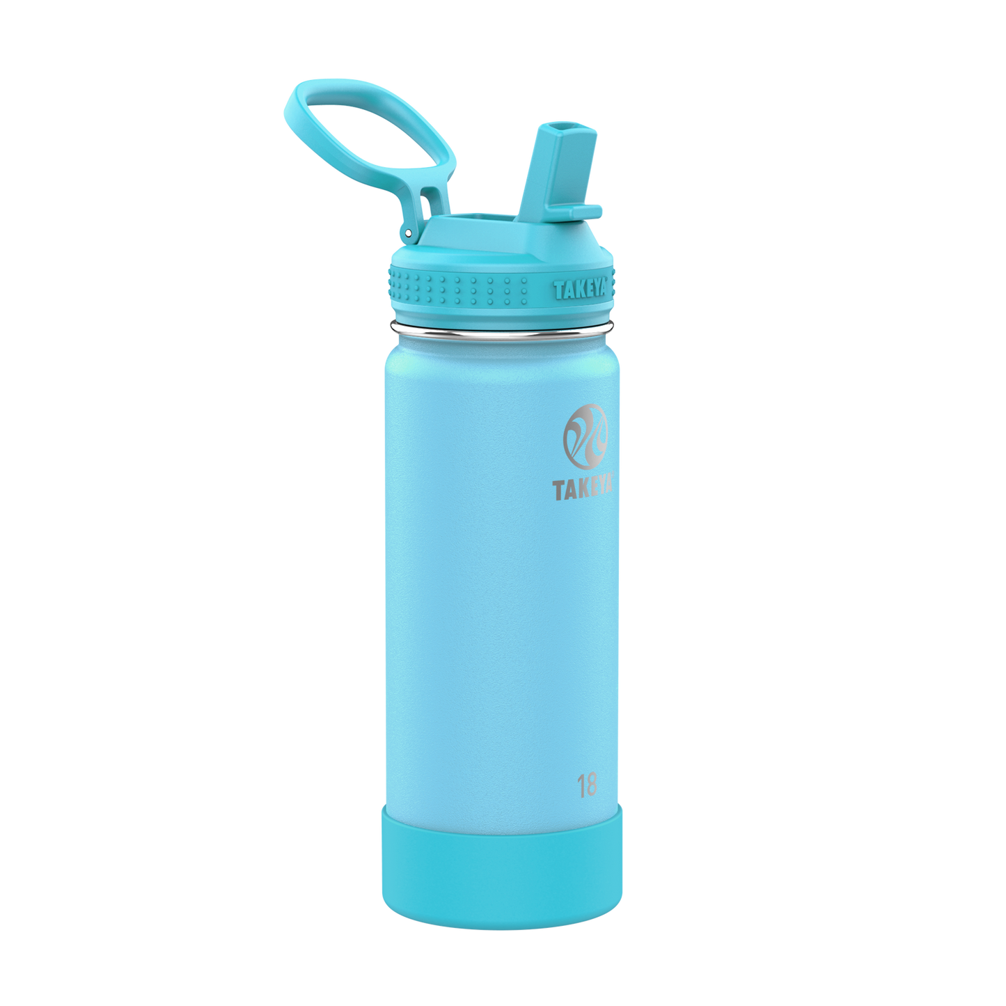 actives-kids-glow-in-the-dark-water-bottle-with-straw-lid-y1 51077-Actives-Kids-Straw-18-GID-GlowWormBlue-angle.png