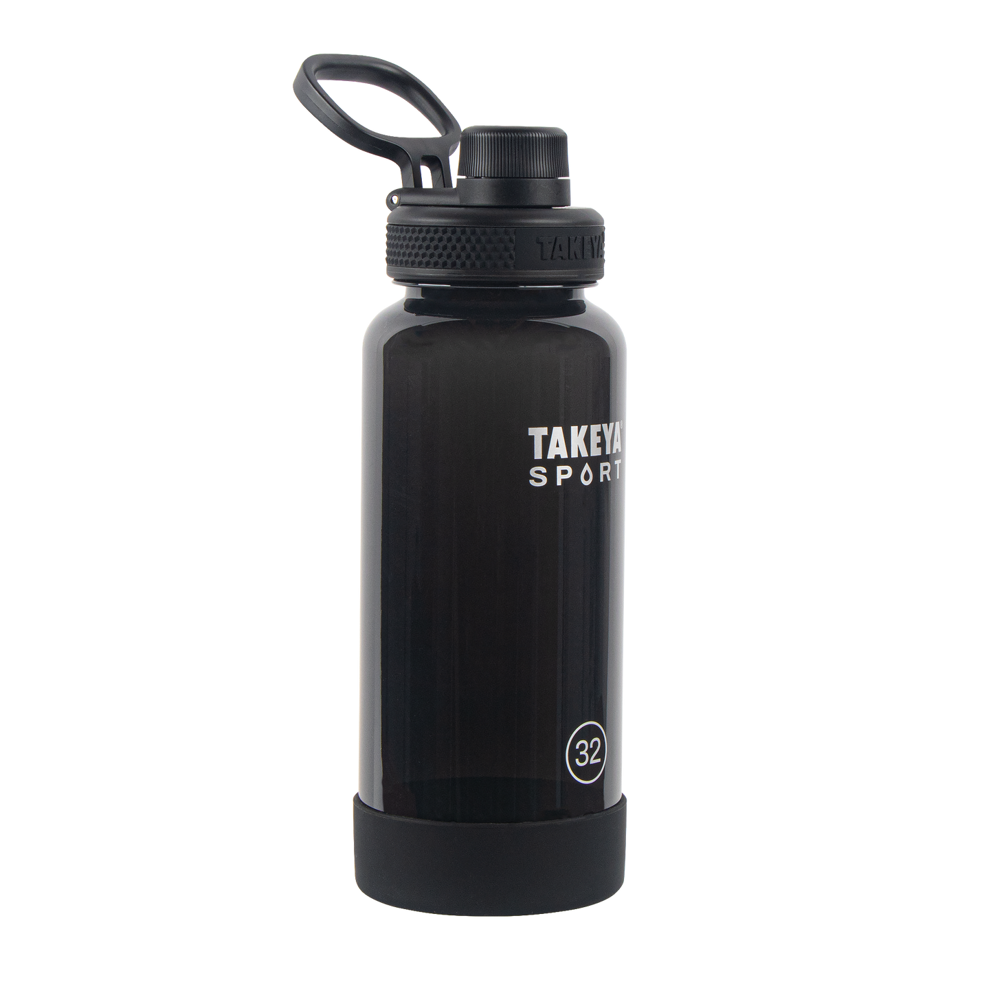 tritan-sport-water-bottle-with-spout-lid-e5 51829-TKS-Tritan-Spout-32-GrandSlamBlack-frontangle.png