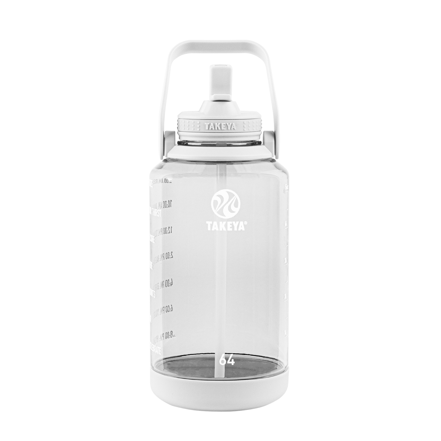 tritan-motivational-water-bottle-with-straw-lid-i7 54142-Tritan-Straw-Motivational-64-WhiteCloud-front.png