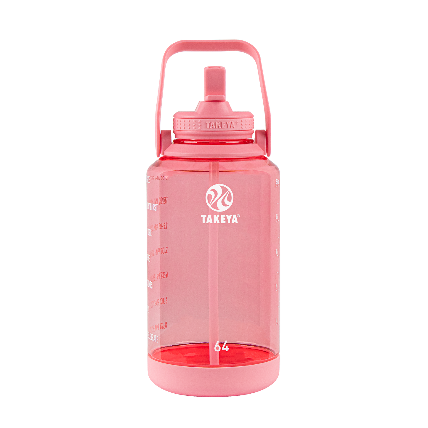 tritan-motivational-water-bottle-with-straw-lid-i7 54143-Tritan-Straw-Motivational-64-FlutterPink-front.png