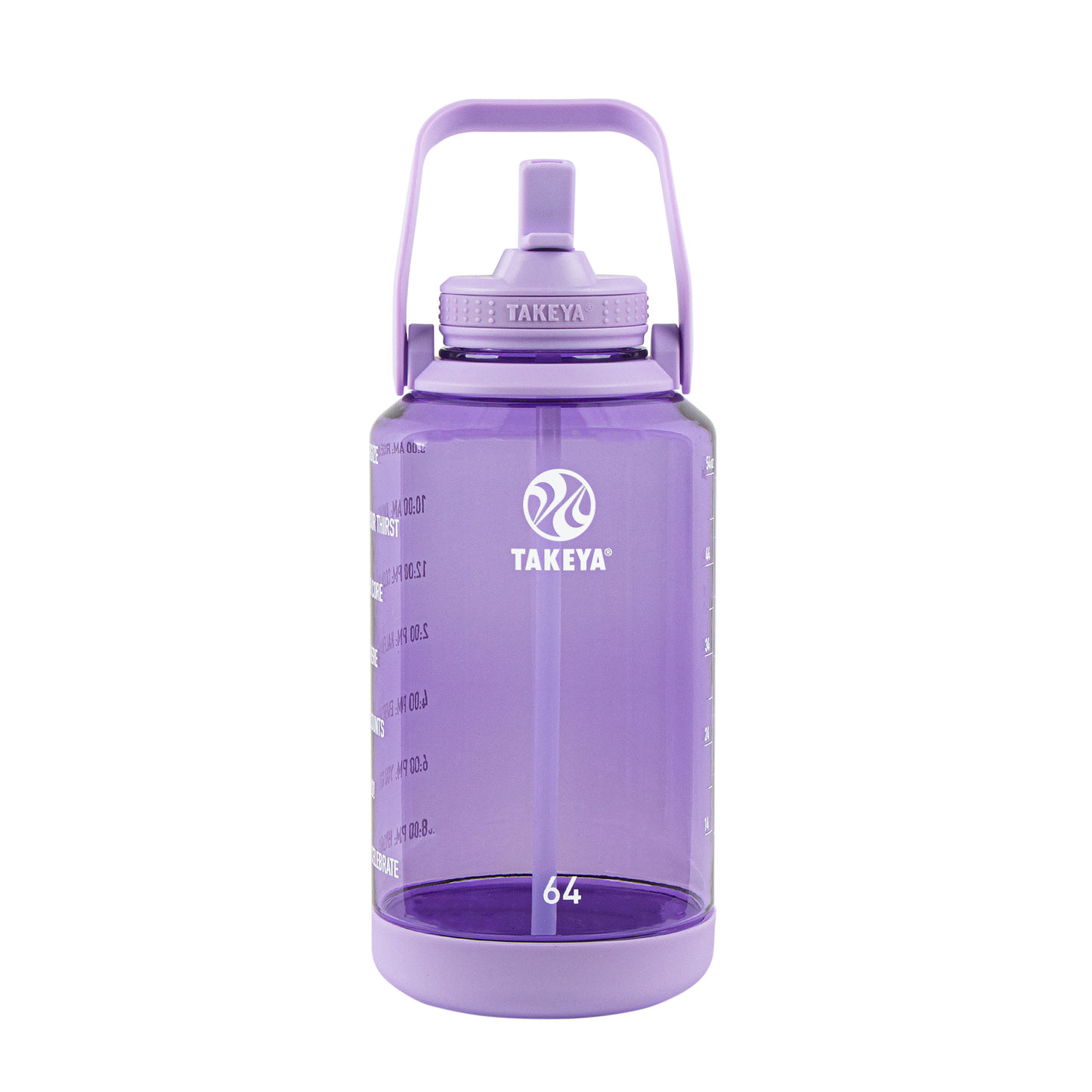 tritan-motivational-water-bottle-with-straw-lid-i7 54144-Tritan-Straw-Motivational-64-VivacityPurple-front.png